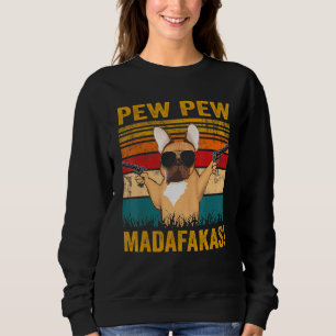 Camiseta Pew Pew Madafakas French Bulldog Dog Guns Frenchie