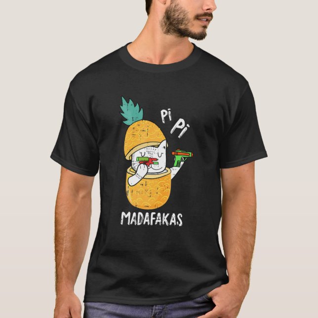 Camiseta Pew Pew Madafakas Pi-Day Engraçado Professor de Ga (Frente)