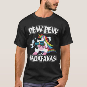 Camiseta Pew Pew Madafakas Unicorn Lover