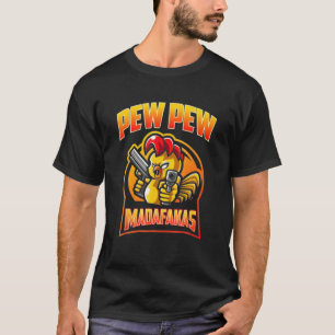 Camiseta Pew Pew Madafakas Vintage doa doações engraçada