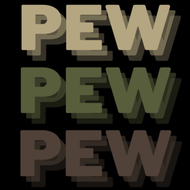 Camiseta Pew Pew Pew Camo (Criador carregado)