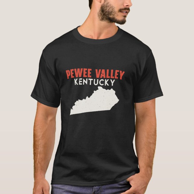 Camiseta Pewee Valley Kentucky EUA State America Viagem Ken (Frente)