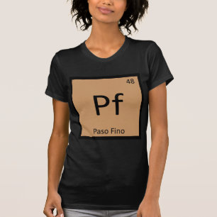 Camiseta PF - T engraçado do símbolo do elemento da quím