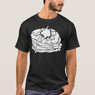 Camiseta pfannkuakes crepe café da manhã espaço rosquinha t