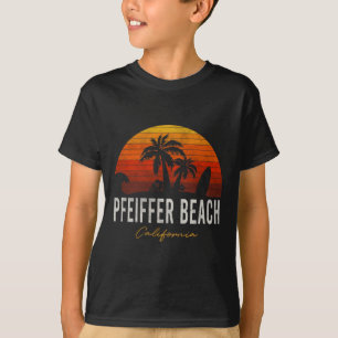 Camiseta Pfeiffer Beach California Palms Vacement Surf Sund