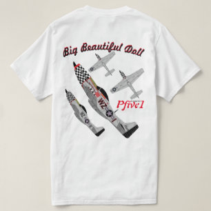 Camiseta Pfive1 P-51D "boneca bonita grande "