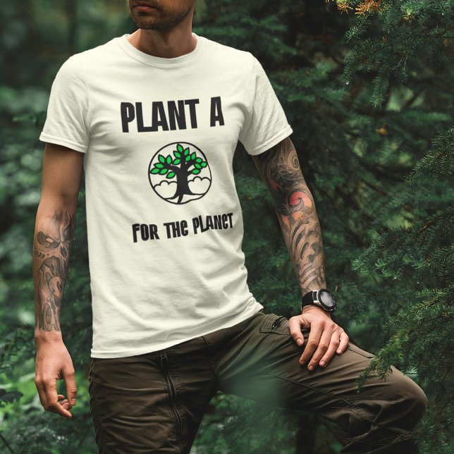 Camiseta Pflanze einen Baum für den Planeten (Criador carregado)