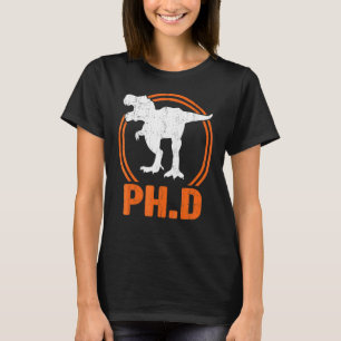 Camiseta Ph D Dinosaur Tyrannosaurus Rex Doutorado 1