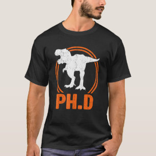 Camiseta Ph D Dinosaur Tyrannosaurus Rex Doutorado 1