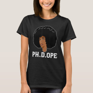 Camiseta Ph d ope Doutorado em Doutorado em Ph preto