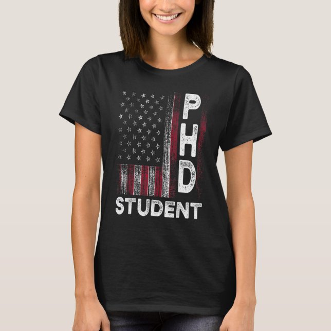 Camiseta Ph D Student Dissertation American Doctorate Gra (Frente)