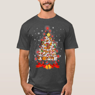 Camiseta Ph English Bulldog Árvore de Natal Cão Xmas Gift