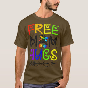 Camiseta Ph Free Mãe Abraça Rainbow Orgulho LGBT Mensageiro