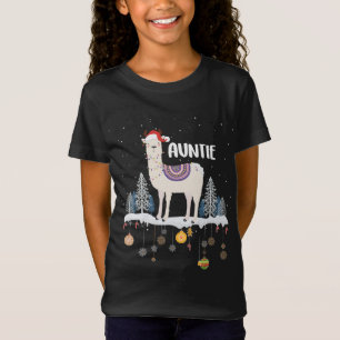 Camiseta Ph tia Llama Família de Natal Matando Pajama C