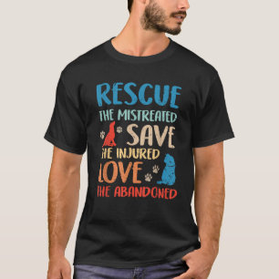 Camiseta Ph Vintage Animal Rescucut Dog Cat Lovers Costume