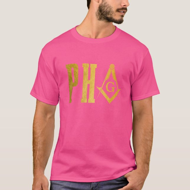 Camiseta Pha Prince Hall Mason Freemason Masonic Square & C (Frente)