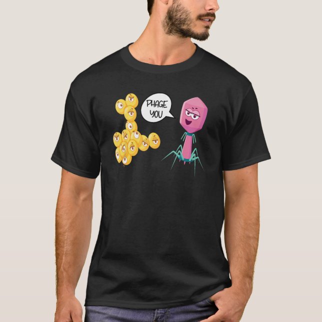 Camiseta Phage You Funny Bacteriophage (Frente)