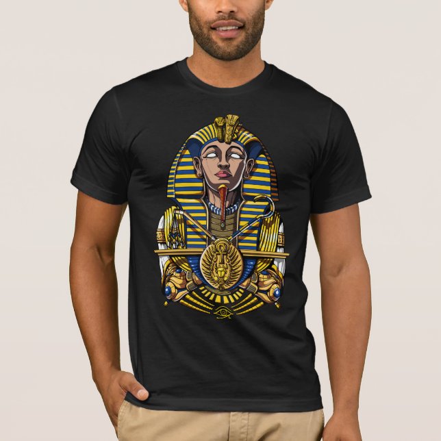 Camiseta Pharaó egípcio Tutankhamun King Tut (Frente)