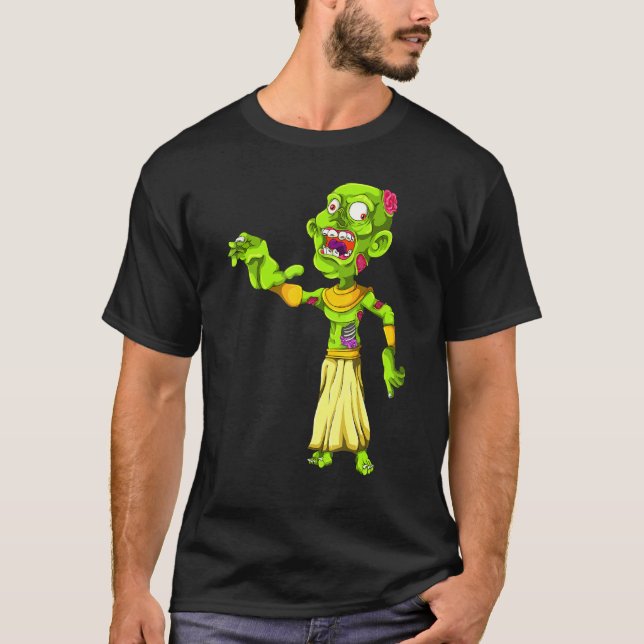 Camiseta Pharaoh Egito História Ideia Zombie (Frente)