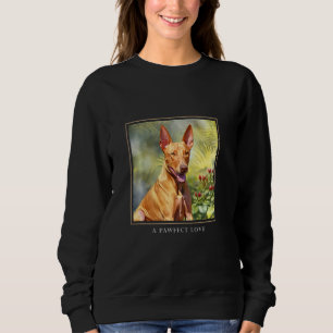 Camiseta Pharaoh Hound Dog Garden Flowers Pintando Pet Mãe