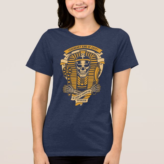 Camiseta Pharaoh Skull do Egito (Frente)
