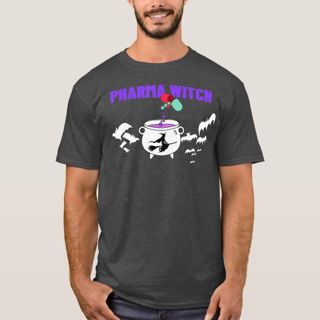 Camiseta Pharma Witch Funny Farmacêutica Farmácia Presente (Frente)