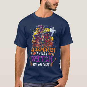 Camiseta Pharmacist By Day Witch By Night Funny Witch Scary