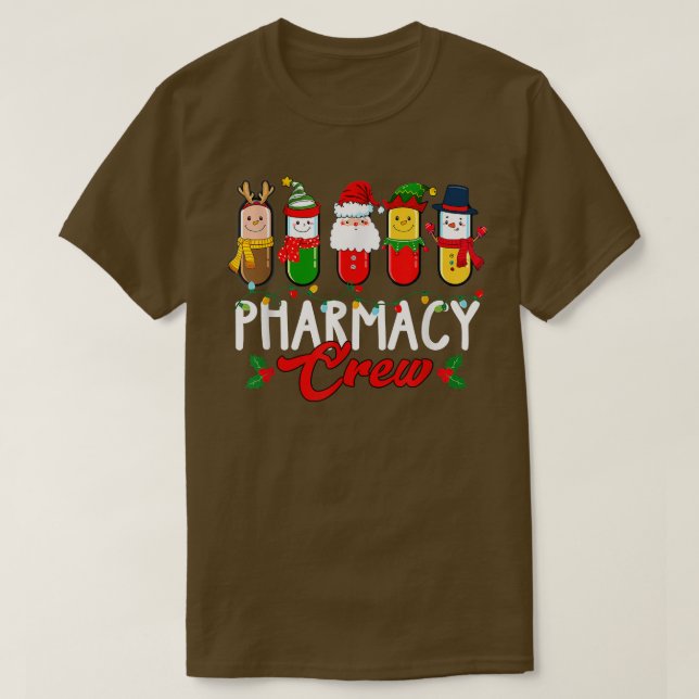 Camiseta Pharmacy Crew Costume Pharmacy Technician Happy Ho (Frente do Design)