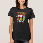 Camiseta Pharmacy Squad Santa Hat Farmacêutica Christma<br><div class="desc">Farmacêutico de Santa Hat da Farmácia Pijama de Natal Feliz.</div>