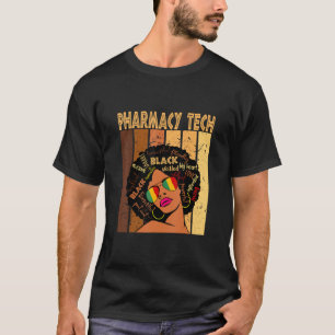 Camiseta Pharmacy Tech Afro African American Black History