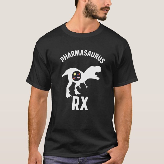 Camiseta Pharmacy Tech Humor Pharmacy Wee Pharmasaurus Rx (Frente)