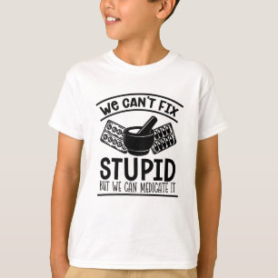 Camiseta Pharmacy Tech, não podemos consertar farmacêutico