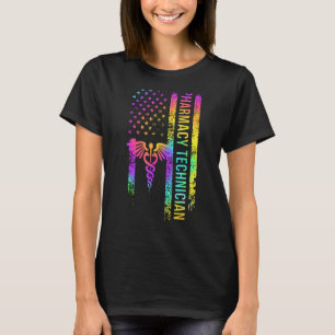 Camiseta Pharmacy Technician US Flag Pharmacy Tech Pharm Te