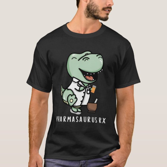 Camiseta Pharmasaurus Rx Farmacêutico Technician (Frente)