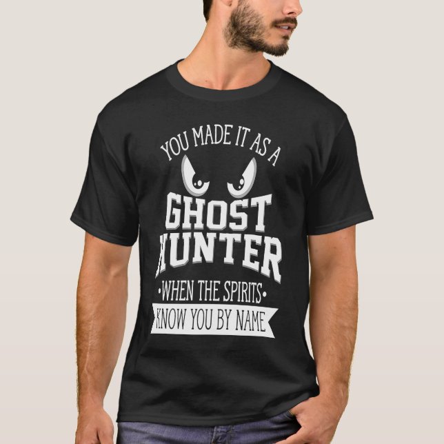 Camiseta Phasmophobia Ghost Hunter Paranormal Investimalgat (Frente)