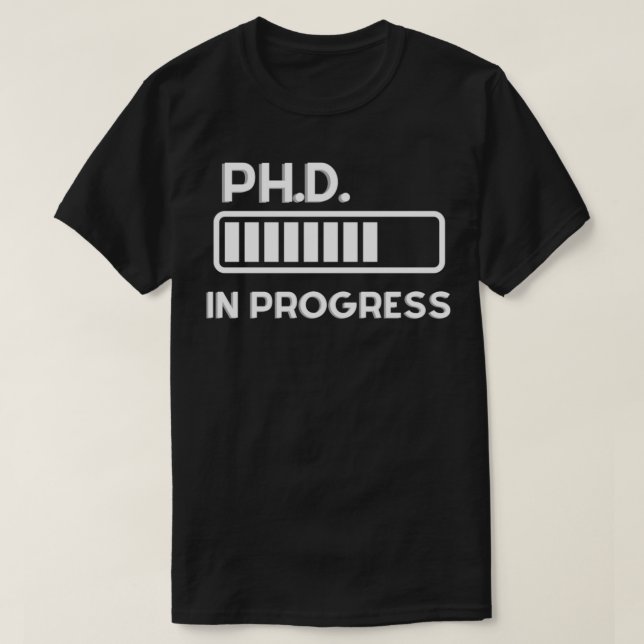 Camiseta PhD em curso PhinisheD 7 (Frente do Design)