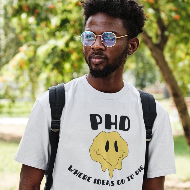 Camiseta PhD - Onde as ideias vão para morrer (Criador carregado)