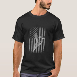Camiseta Pheasant Bird Hunter American Flag Pheasant Hunt C