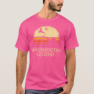 Camiseta Pheasant caçando lente de asa disparando contra a