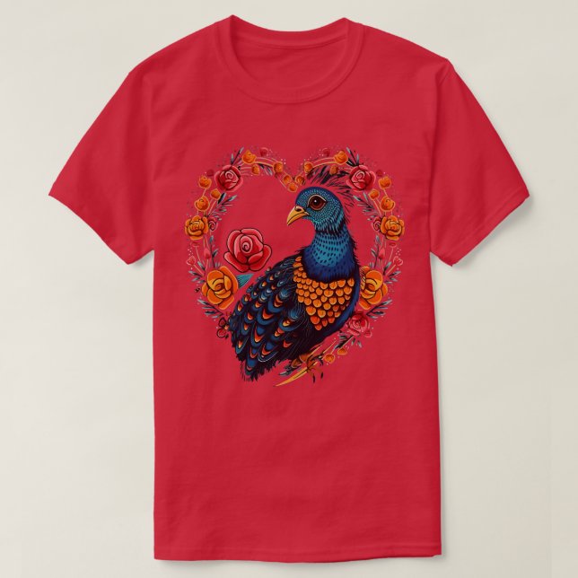 Camiseta Pheasant Valentine Day (Frente do Design)