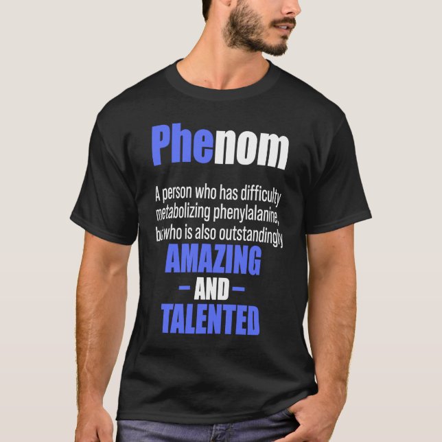 Camiseta Phenylketonuria PKU Forte Guerreiro Fenômeno Aware (Frente)