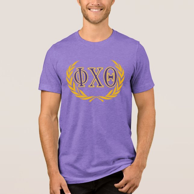 Camiseta Phi Chi Theta | Grego com Coroa (Frente)