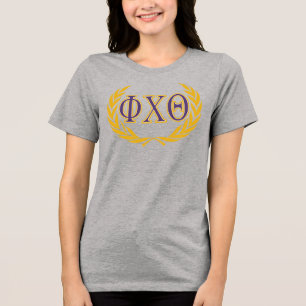 Camiseta Phi Chi Theta Grego com Coroa