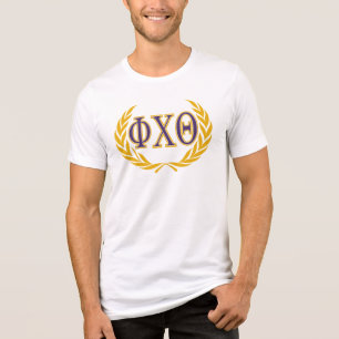 Camiseta Phi Chi Theta Grego com Coroa