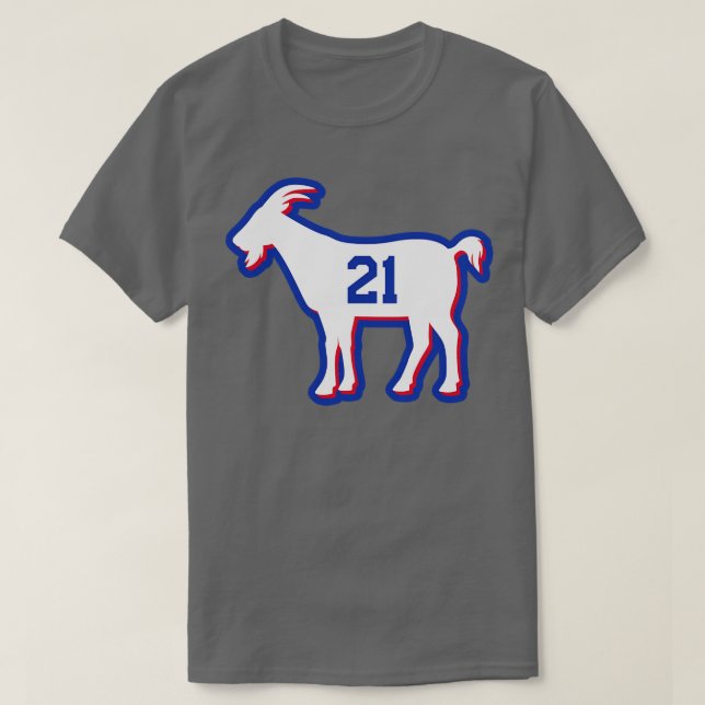 Camiseta PHI GOAT 21 Blue (Frente do Design)