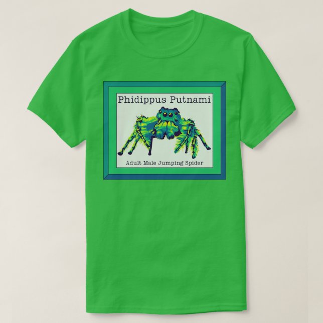 Camiseta Phidippus Putnami - Aranha-Pulmão (Frente do Design)