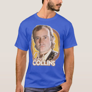 Camiseta Phil Collins Retro 80s Design de ventilador estéti