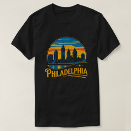 Camiseta Philadelphia City Pennsylvania EUA skyline
