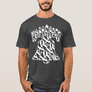 Camiseta PHILADELPHIA LIBERTY BELL LOVE Philly City Skyline