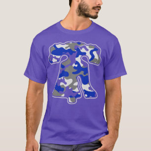 Camiseta Philadelphia Red White e BLue Liberty Bell Camo
